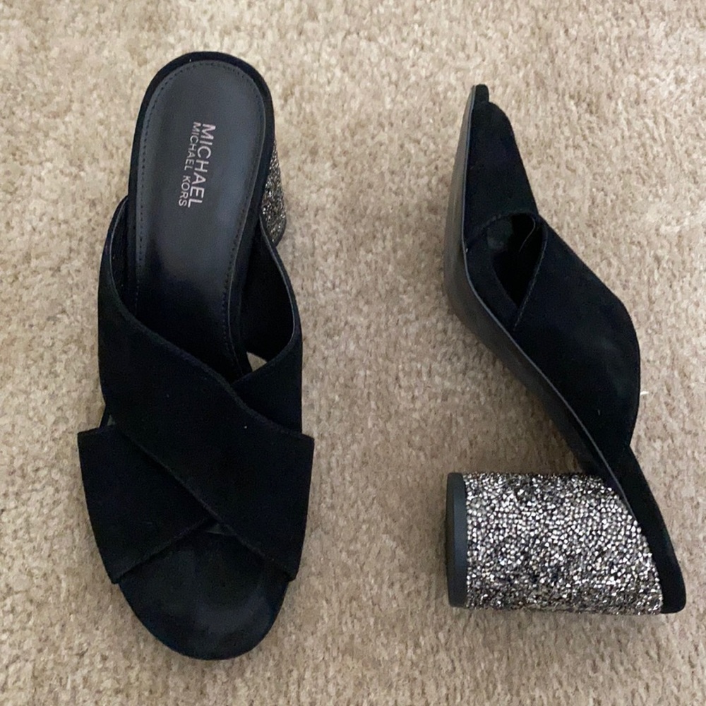 MICHAEL Michael Kors. Glitter Heel Sandals